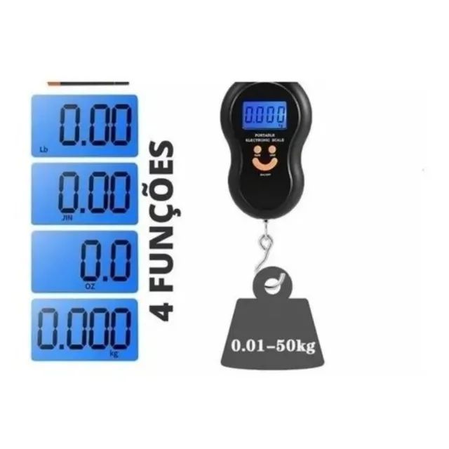 Balança mão 50Kg Gancho HU52806 diversas cores  - Foto 5