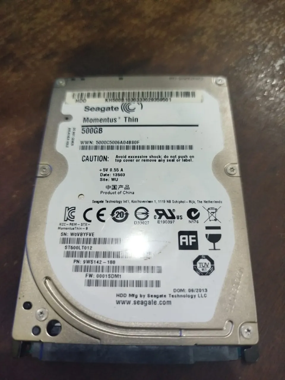 HD P/ NOTEBOOK SEAGATE 500GB