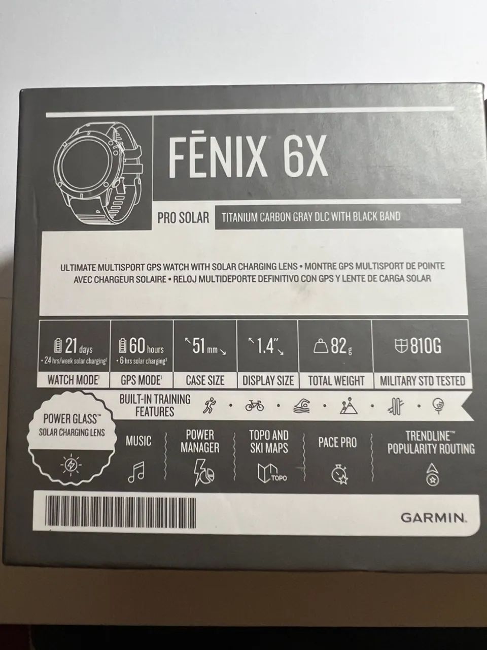 Garmin Fenix 6x Pro Solar (usado e revisado) - Foto 4