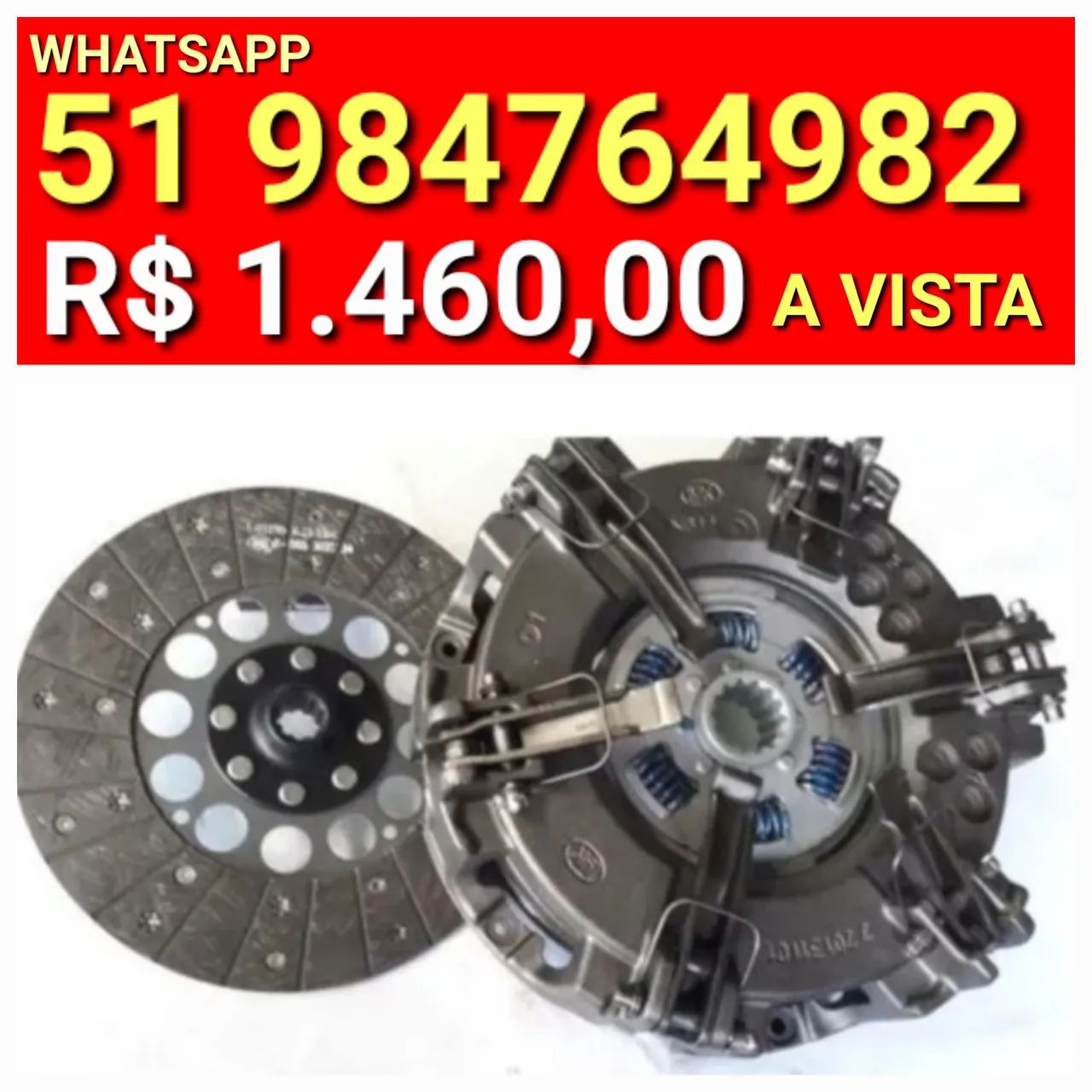 EMBREAGEM DUPLA-PLATO/DISCO INT.E EXT. DO  TRATOR  NEW HOLLAND  TT3040/3840F/3880/4030 - Foto 2