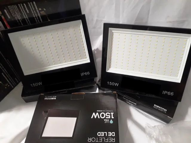 Refletor de Led Smd 150w Branco Frio Bivolt - Foto 2