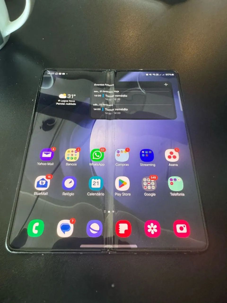 Samsung Fold 5 1TB/12RAM azul especial - Foto 4
