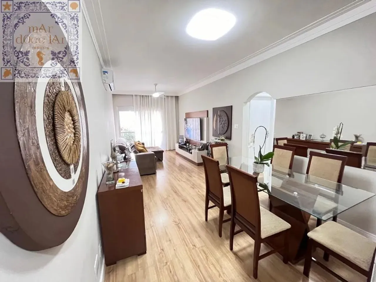 Venda Apartamento Santos SP - mAr dOce lAr de frente com espaço para escritório e aquecedo