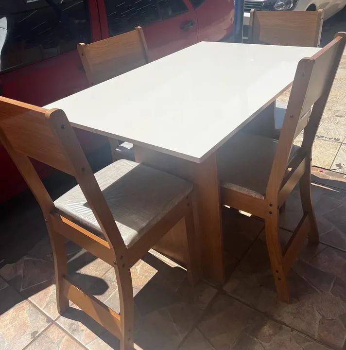 Conjunto Mesa karla 4C (leia a descrição) - Foto 3