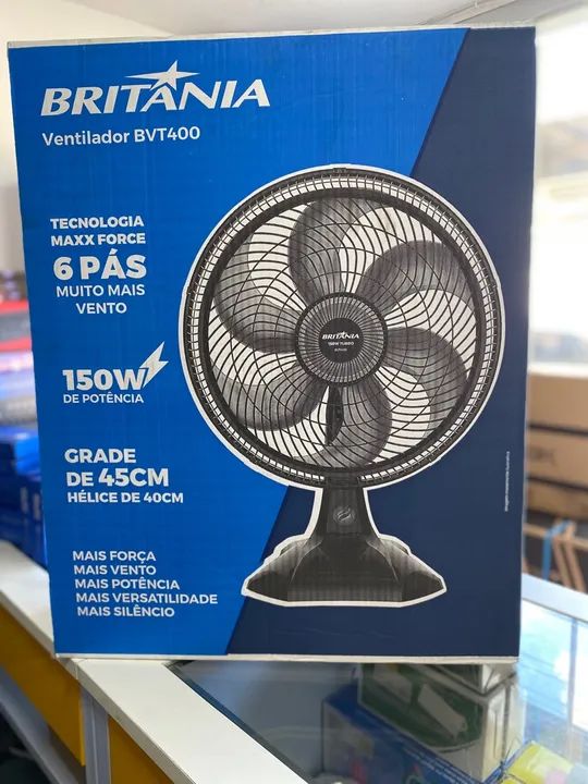 Ventilador Britânia BVT400 - 6 pás, 150W, Grade de 45cm - Foto 2