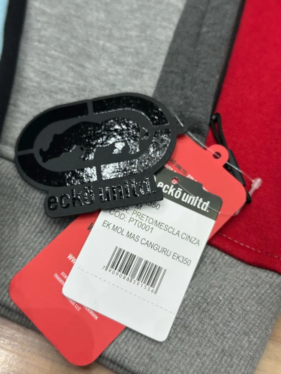 Casaco Ecko Unltd. Hoodie Cinza - Foto 3