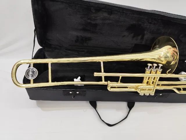 Trombone de Pisto Schieffer SCHTB-002 Sib Laqueado - NOVO - Parcelo 18x - Aceito trocas - Foto 3