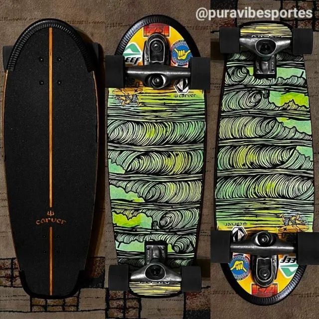 Skate Carver C7 simulador surf Yow Smoothstar Importado - Foto 4