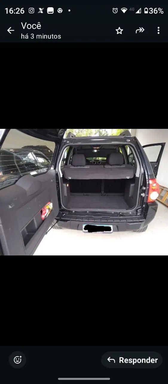 Ford Ecosport Freestyle XLT, modelo 2012, cor preta, ótimo estado. - Foto 3