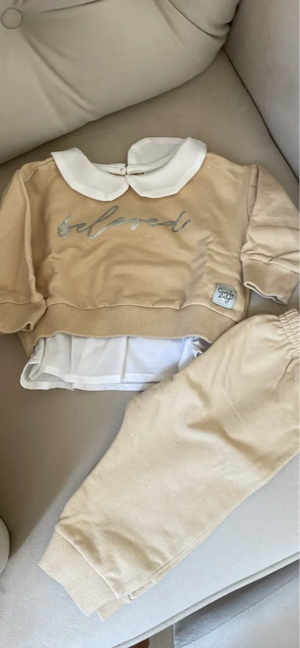 Conjunto de Moletom para Bebê - Tamanho P