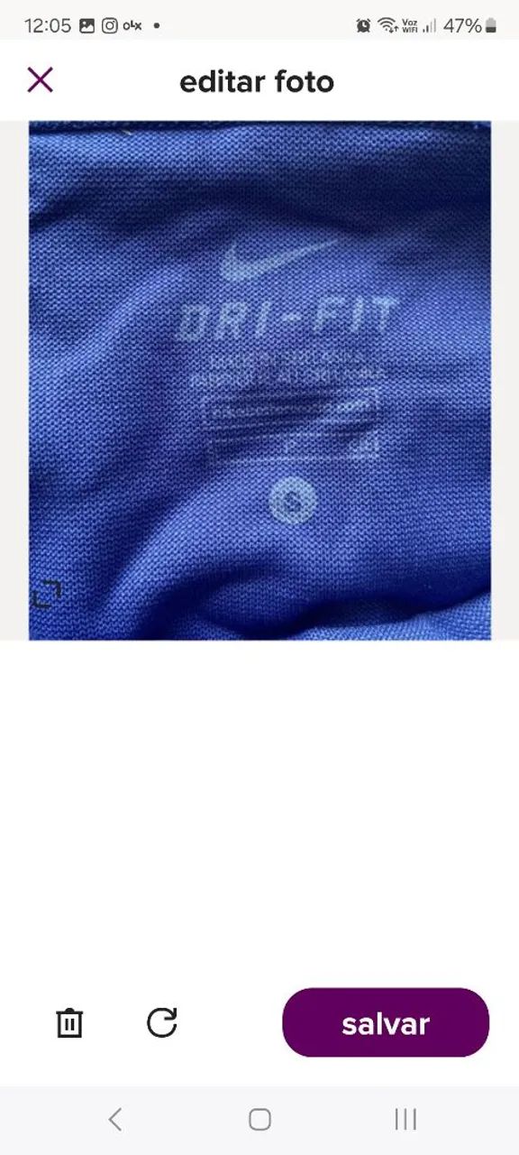 Cal ça Legging Azul com Detalhes - Foto 2