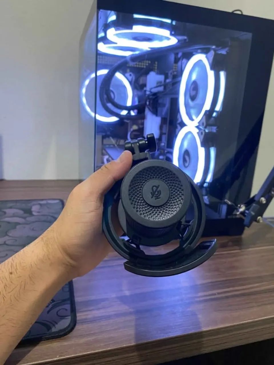 Microfone Cômica Gamer + braço articulado64302951508098123