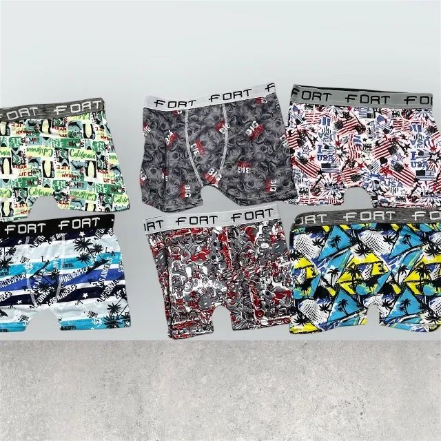 Cueca boxer Fort poliester 10 unidades