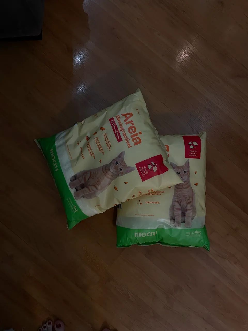 2 SACOS 4KG AREIA MEAU