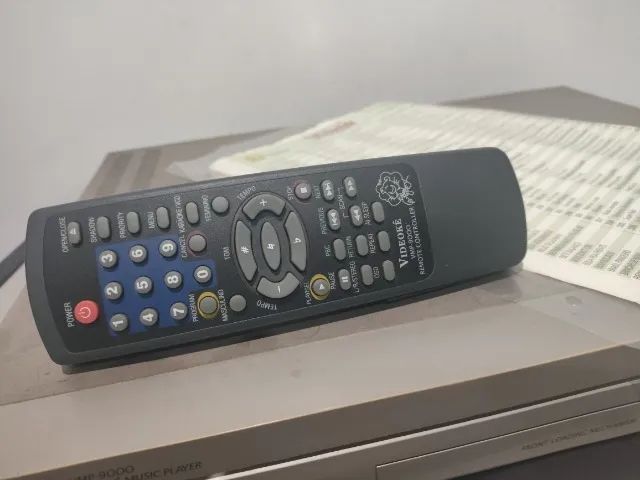 Karaokê Videokê Raf Modelo VMP 9000. Controle Remoto Original. Funcionando 100% - Foto 3