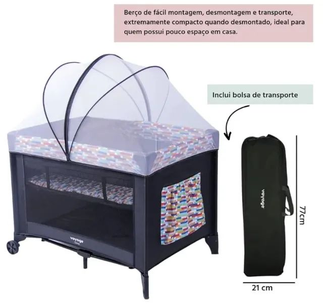 Berço Portátil marca Voyage - Foto 2