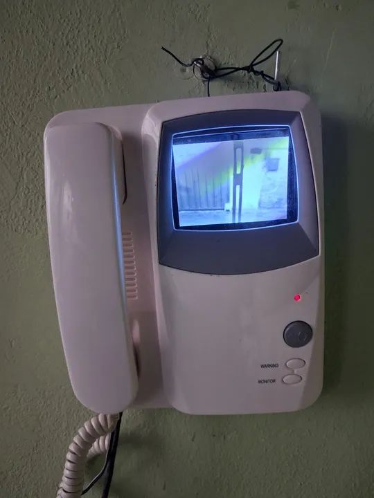Vídeo porteiro preto e branco multitoc 