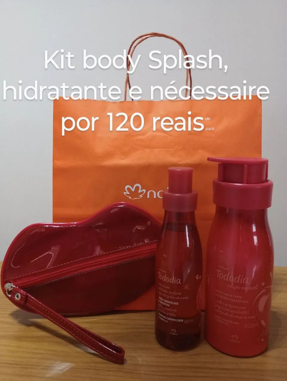 Kit Body Splash, Hidratante e Necessaire Natura - Foto 2