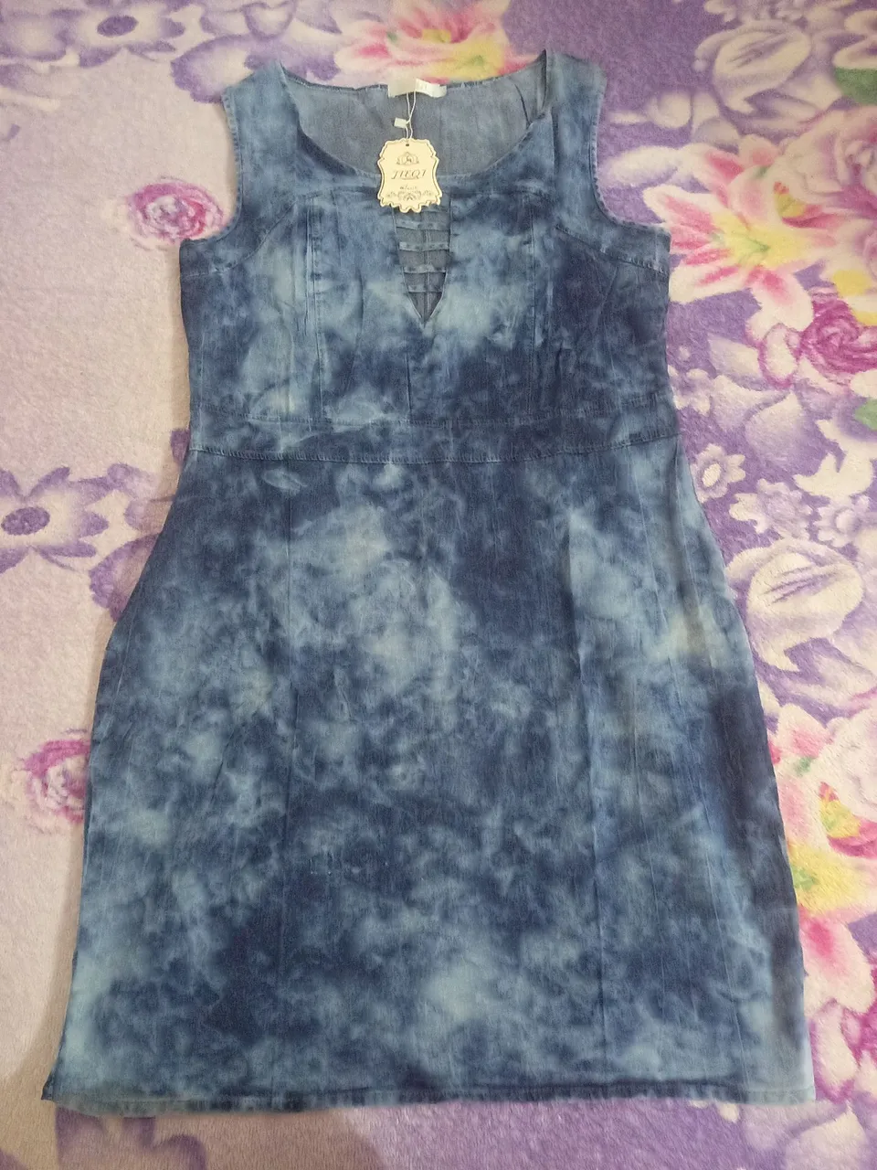 Vestido Jeans Tie Dye - Elegância e Conforto