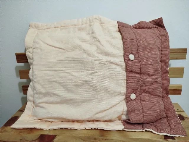 Conjunto colcha dupla face, capa travesseiro e almofada para cama de solteiro. - Foto 3