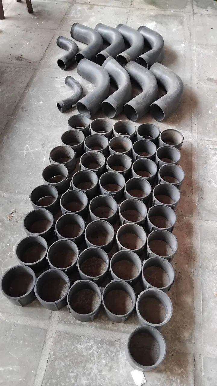 Dezenas de Conexoes PVC para Eletroduto de 4" Polegadas