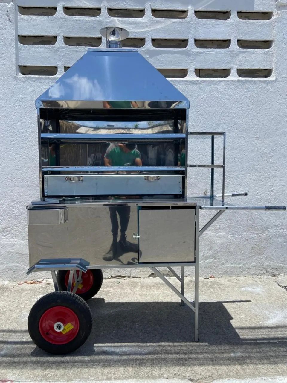 Carrinho em inox para espetinho  ,novo! - Foto 2