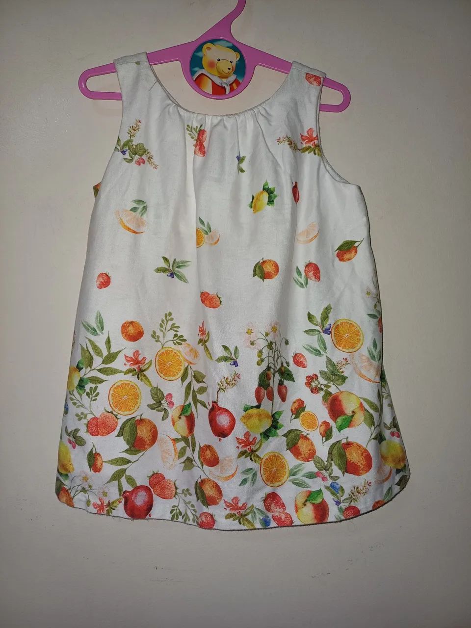 Vestido Infantil Zara baby Floral Frutas