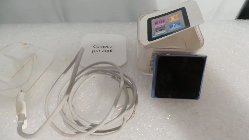 IPOD NANO 8 GB BLUE FUNCIONANDO RARIDADE!! - Foto 6