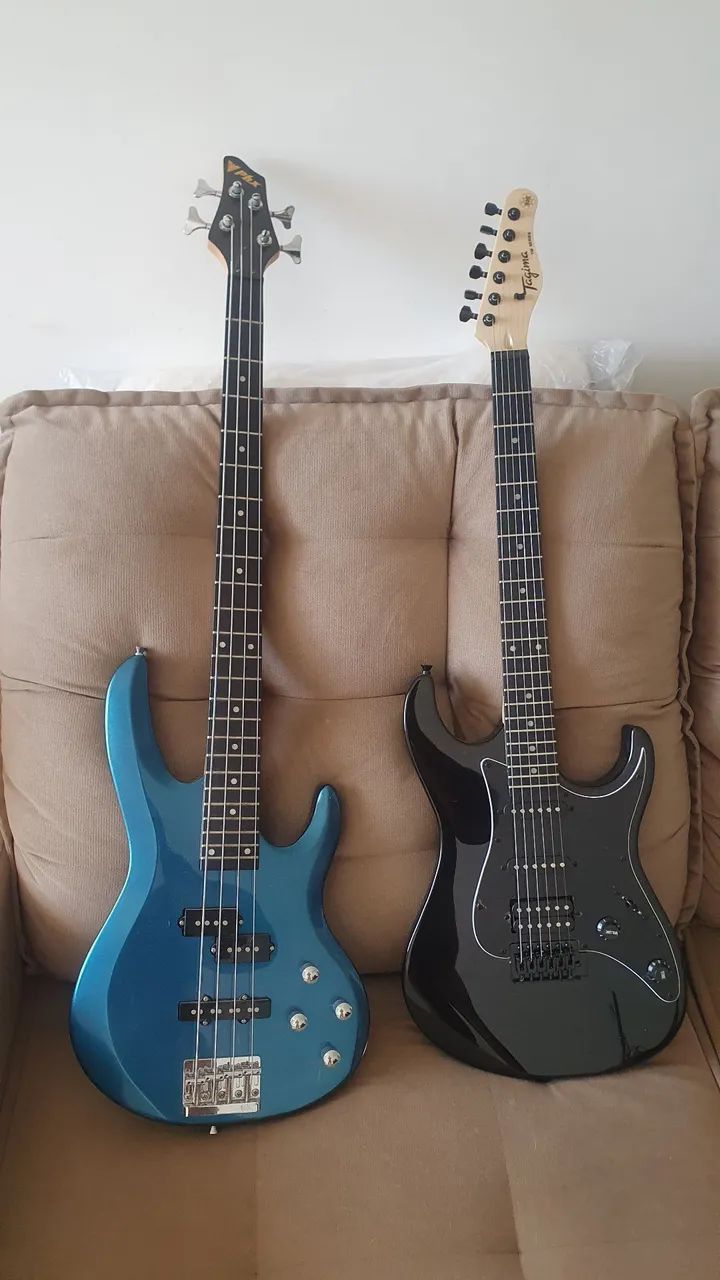Guitarra Elétrica e Baixo - Pacote Completo!