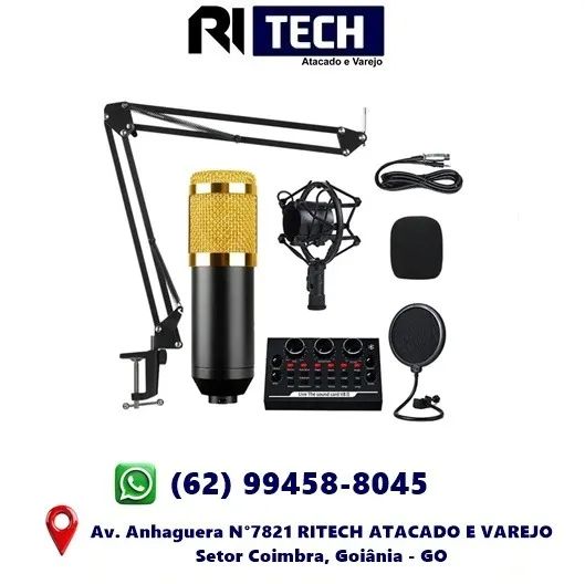 Microfone Condensador Podcast Lives Profissional Mt-3502