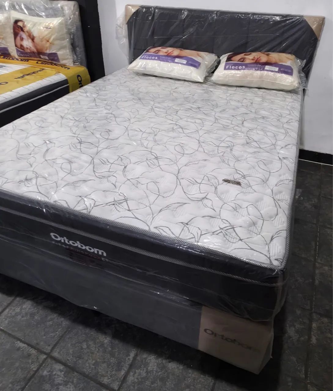 Cama Queen Ortobom R$ 2.299,00 Completa Com Entrega Grátis  - Foto 3