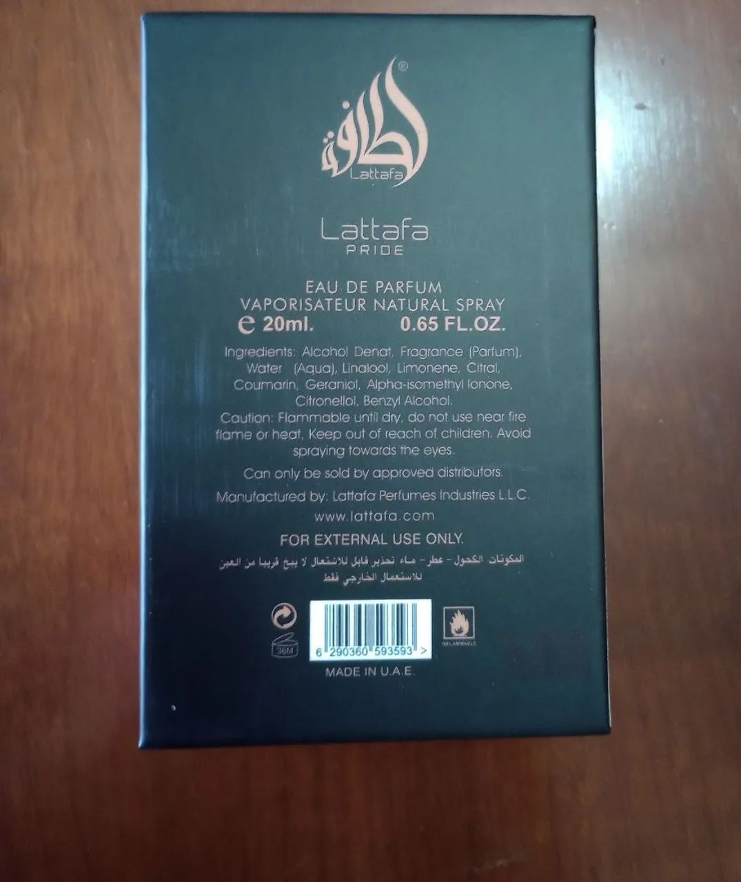 Perfume Pride Collection Lattafa 20 ml  - Foto 3
