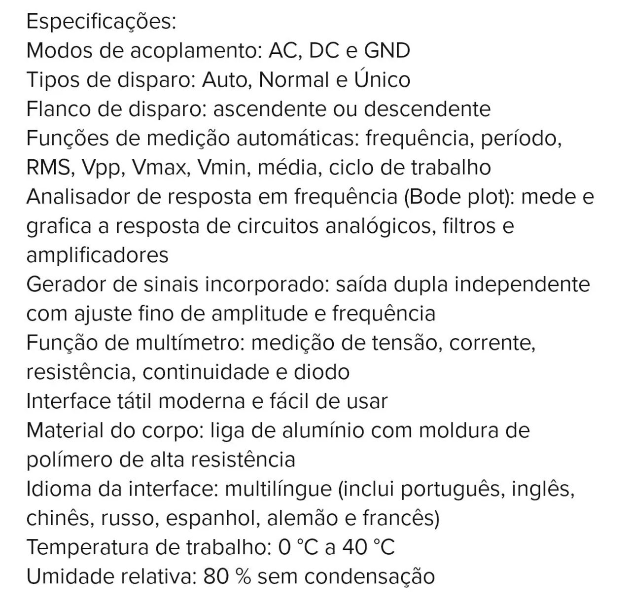 Osciloscópio Fnirsi 350Mhz - Foto 4