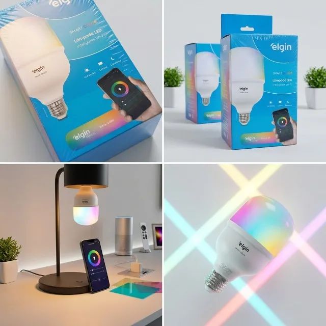Lâmpada LED Inteligente Elgin 30W Wi-Fi!