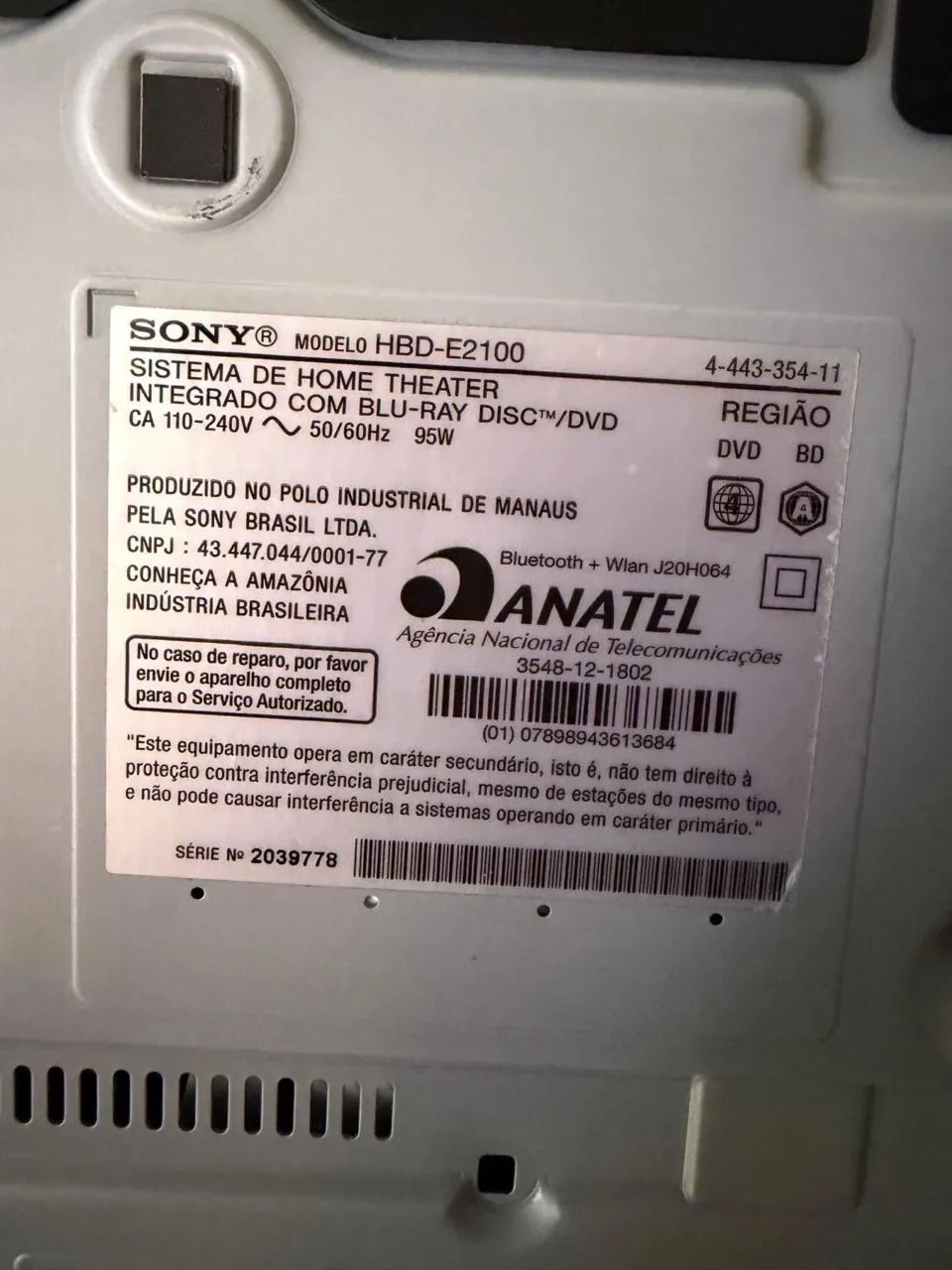 Home Theater Sony BDV-E2100 - Foto 5