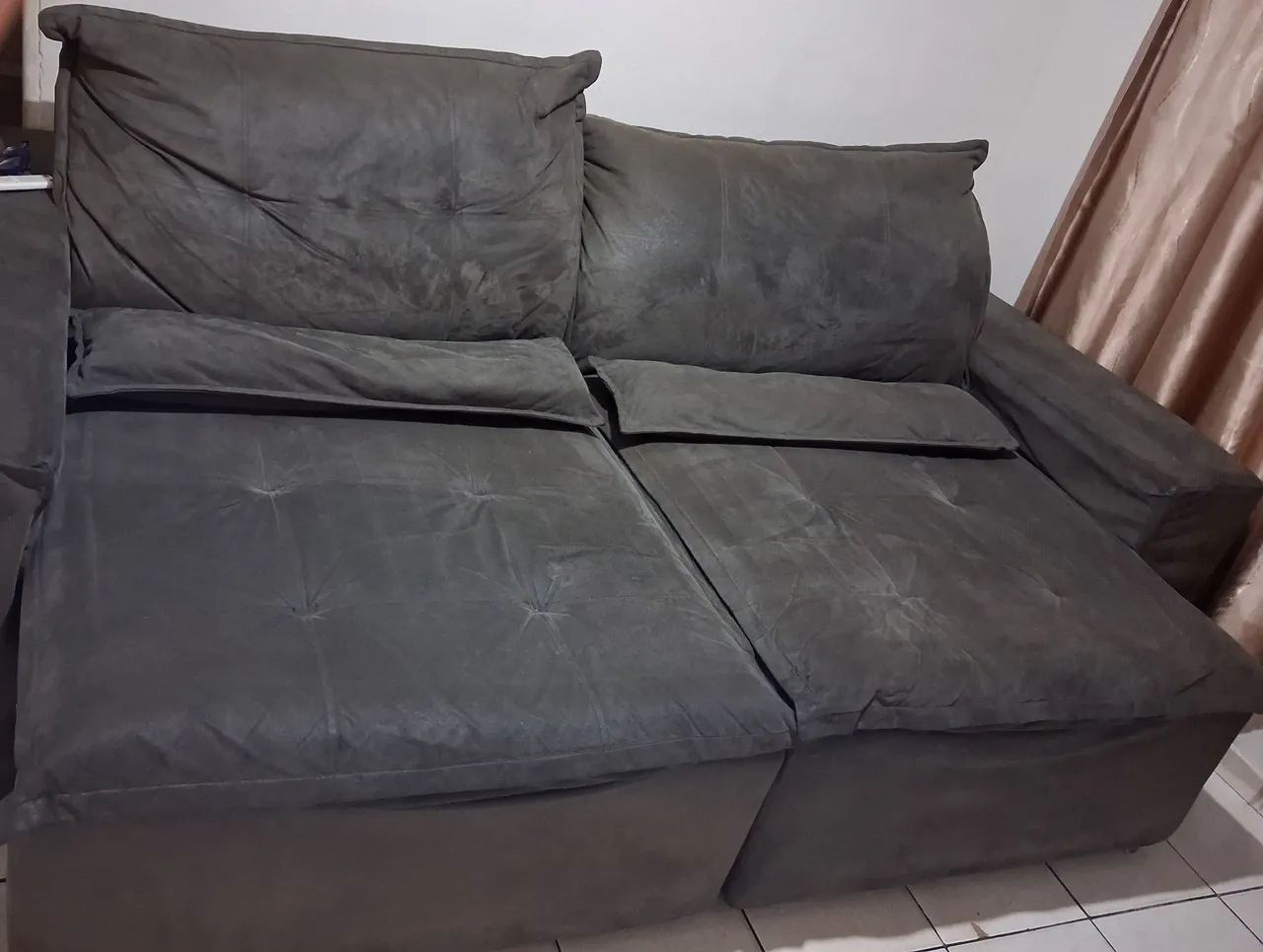 Vendo sofa retrátil e reclinável 2,50m - Foto 2