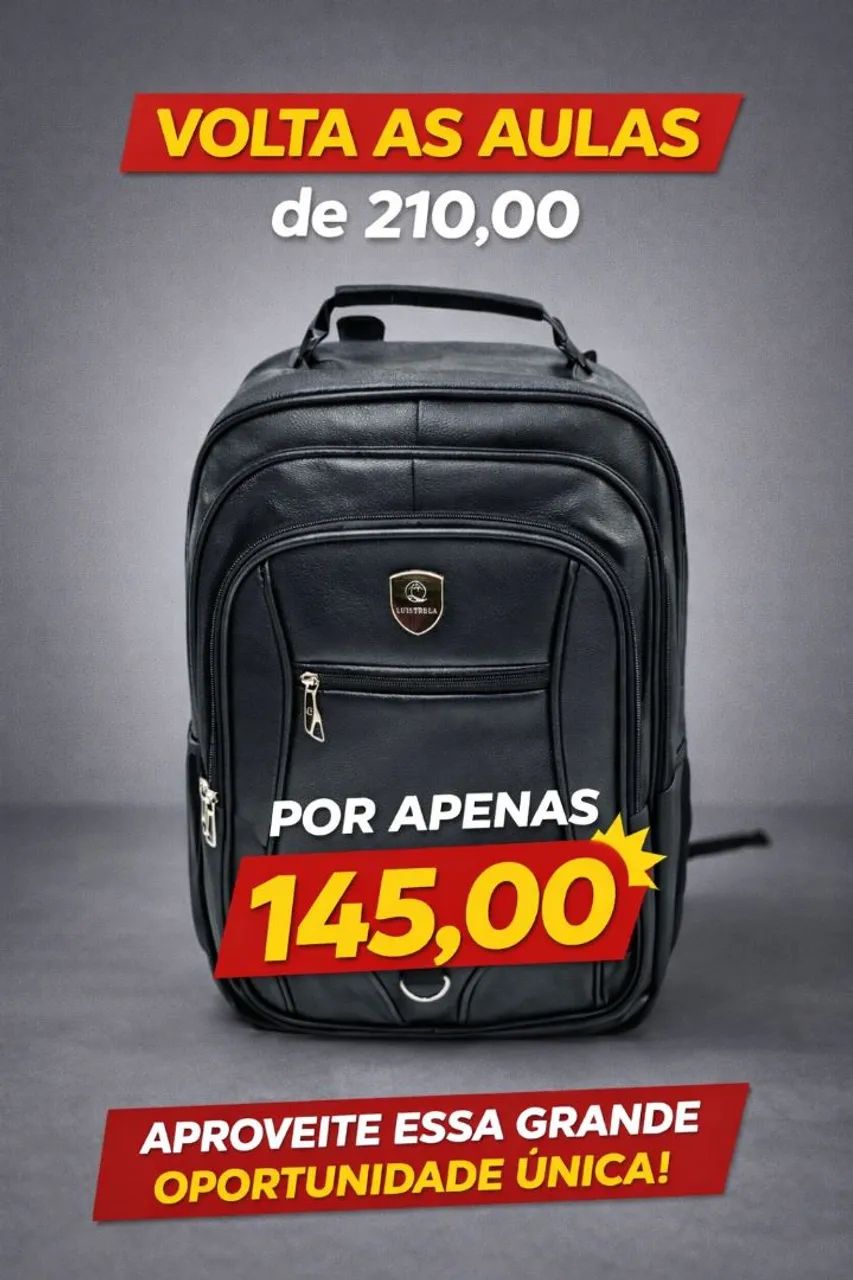 mochila couro  - Foto 3