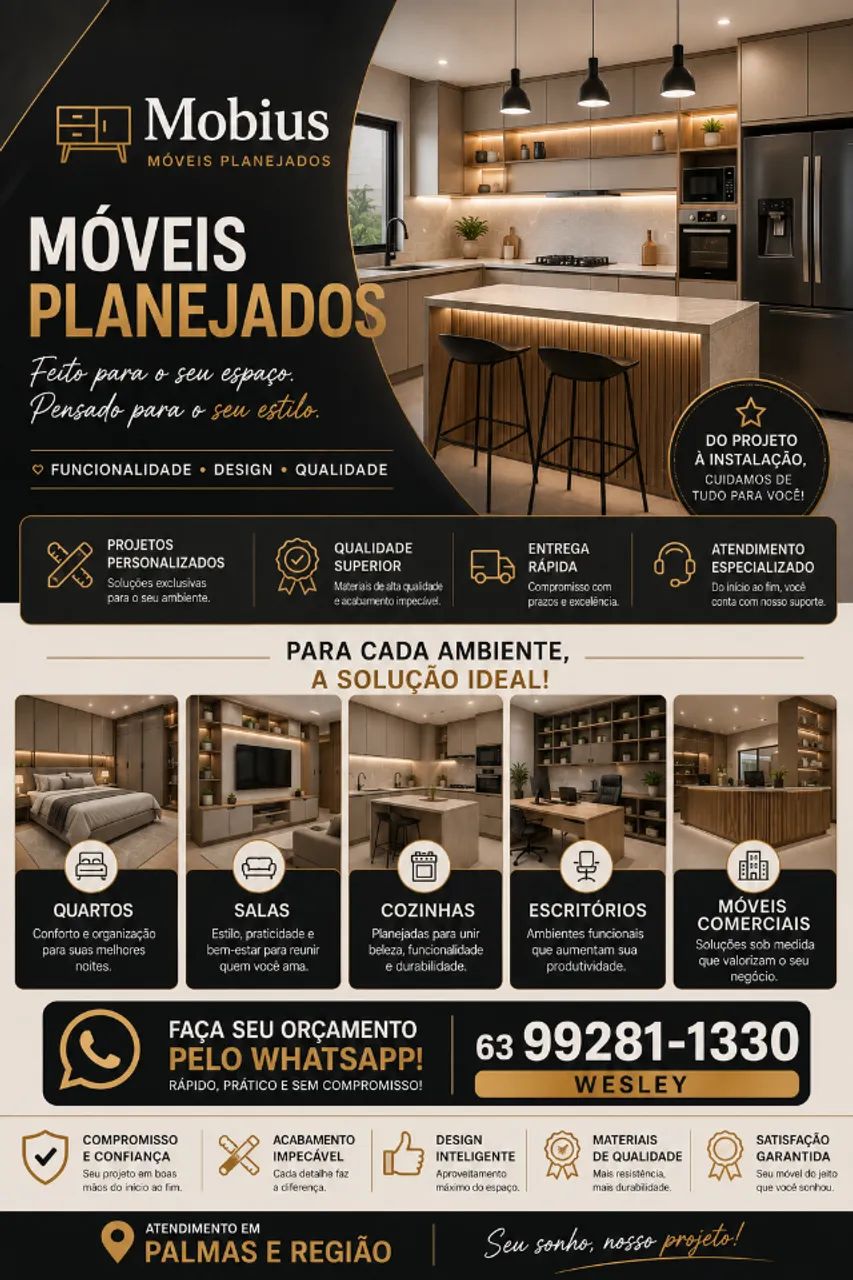MÓVEIS PLANEJADOS EM PALMAS E REGIÃO