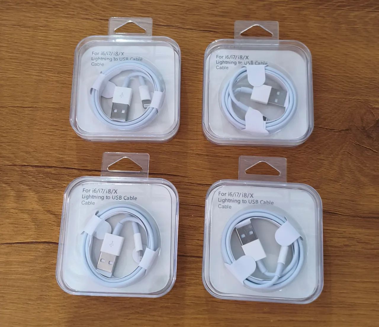 4 Cabos Lightning para USB iPhone - Novos