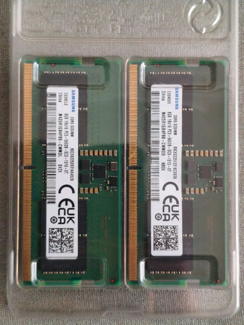 Samsung DDR5 8GB×2枚 Duas Samsung 8GB DDR5 5600MHz - Memória RAM - Jardim Atlântico