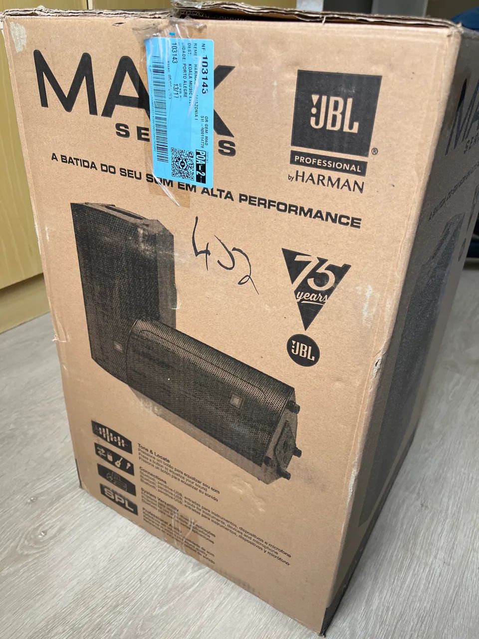 Caixa Ativa JBL Max10 - 250w- ótimo estado - Joinville - Foto 2