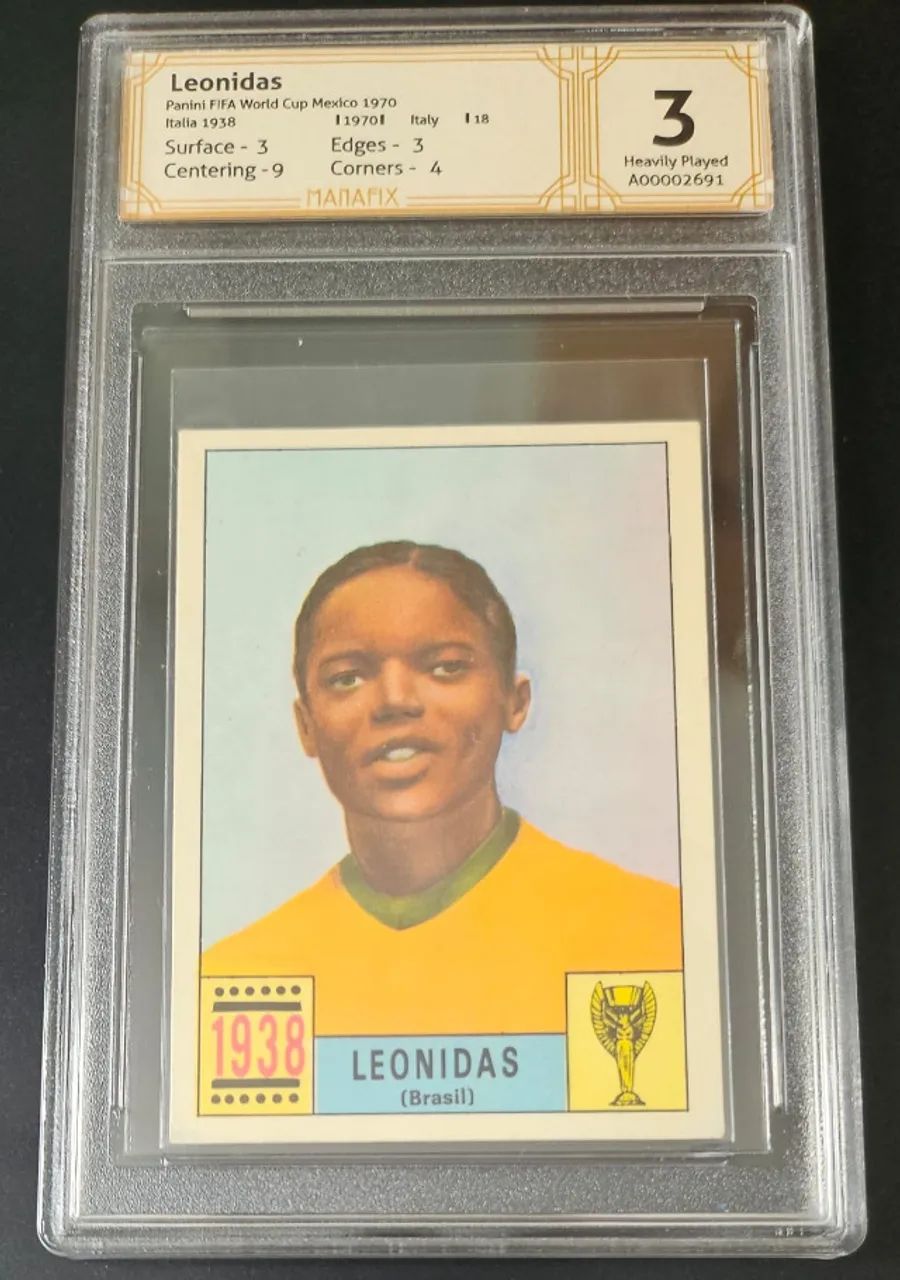 Figurinha Original Panini Copa 1970 Graduada - Leonidas Brasil