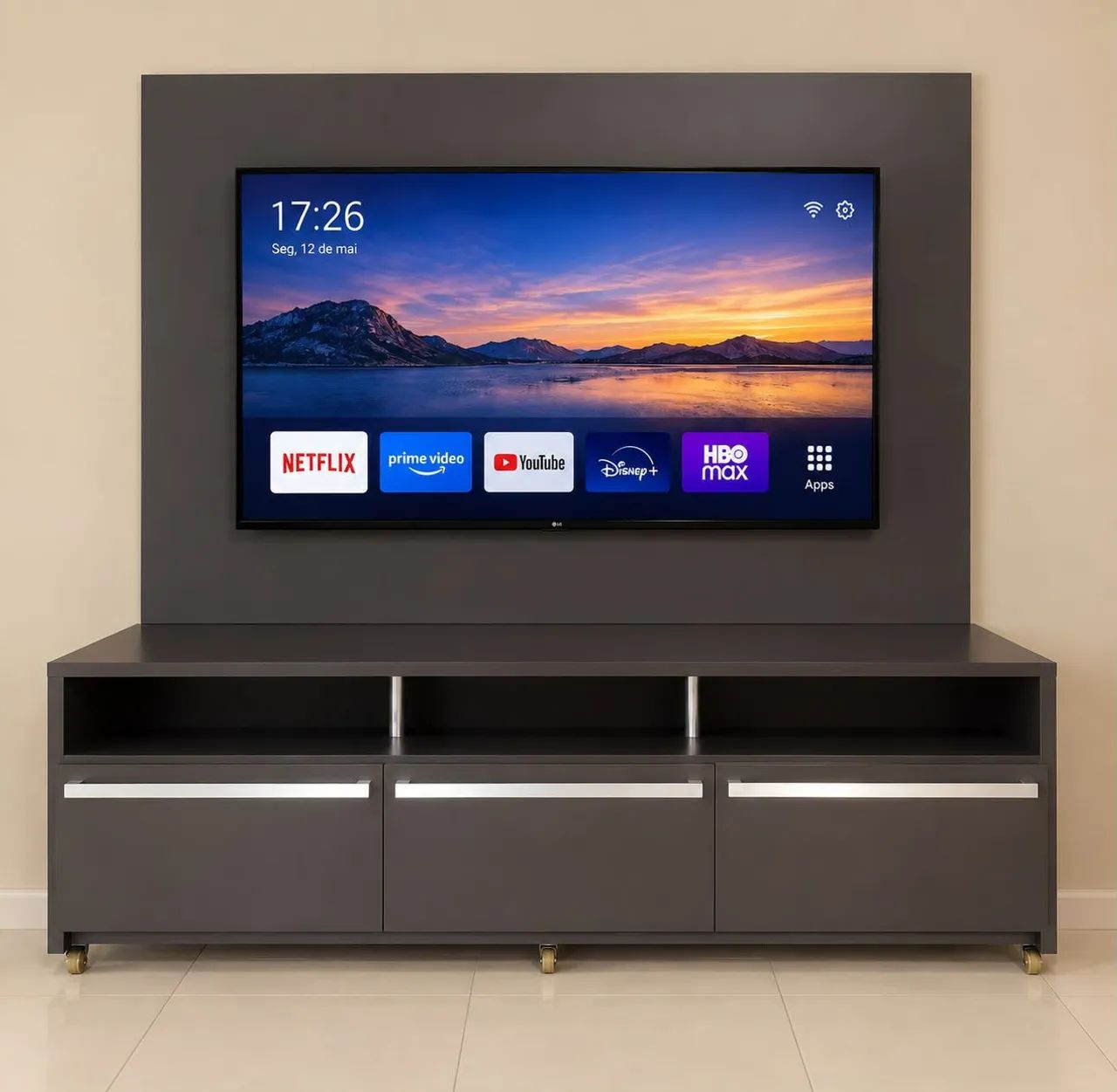 Rack com painel