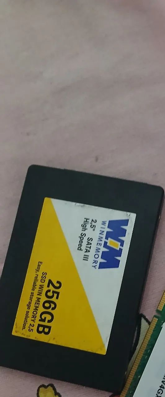 SSD data 256GB com windows 10 