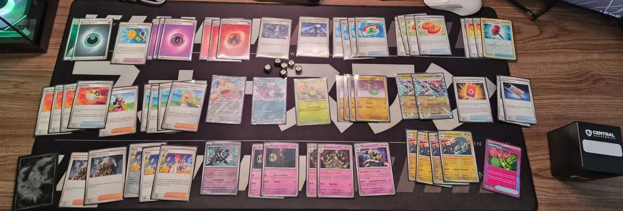 Deck Dragapult + Deckbox + Sleeves/ dados ETB Pitch Black 