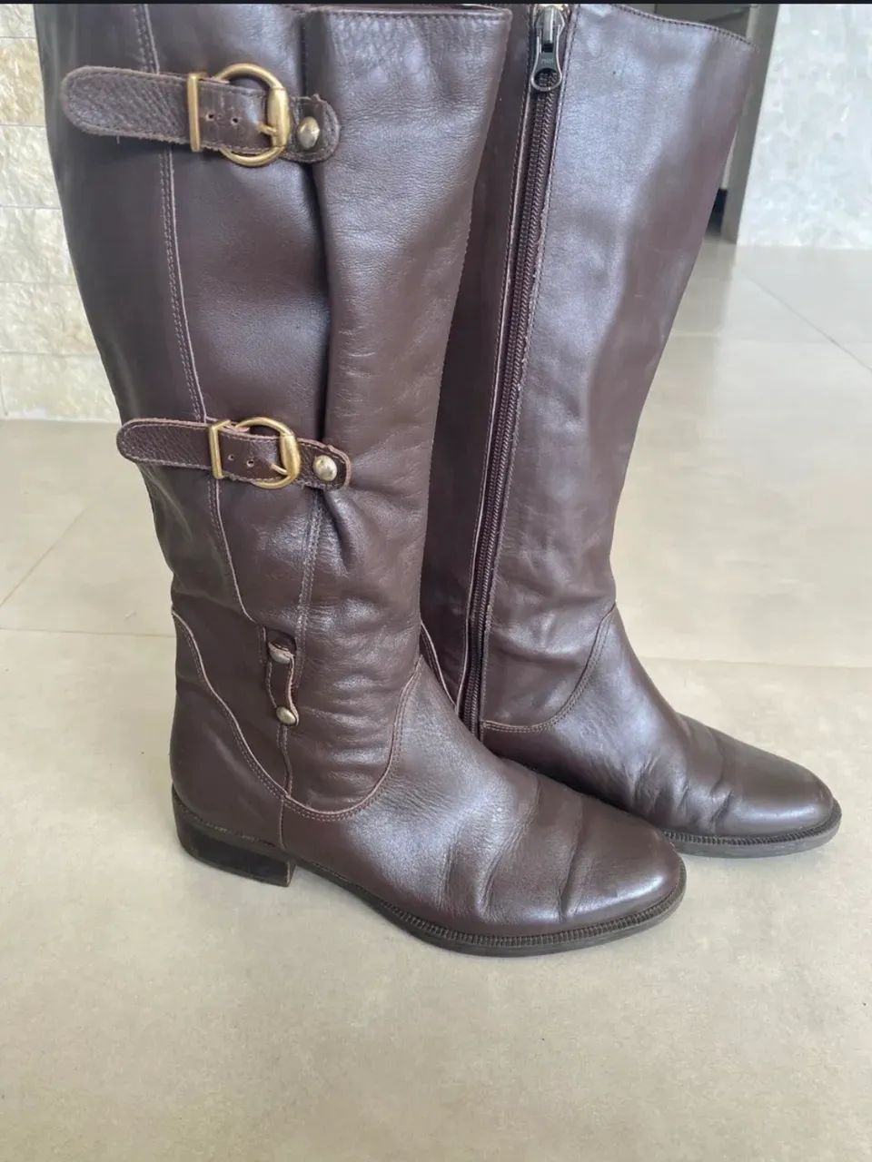 Bota Couro Marron (Montaria) - Foto 2
