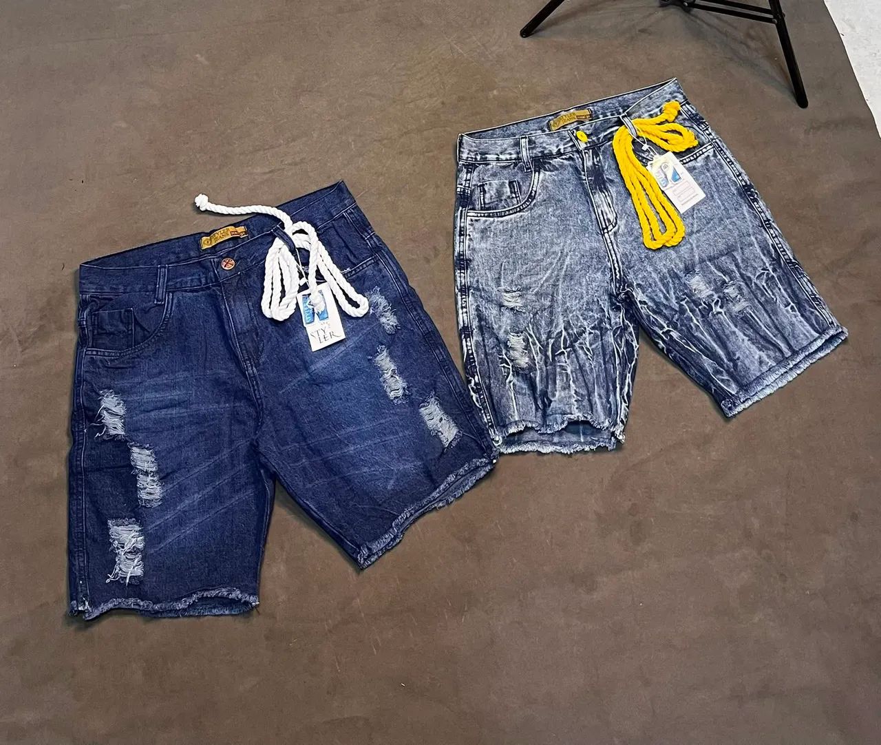 Bermudas Jeans com cordinha reguladora  - Foto 5