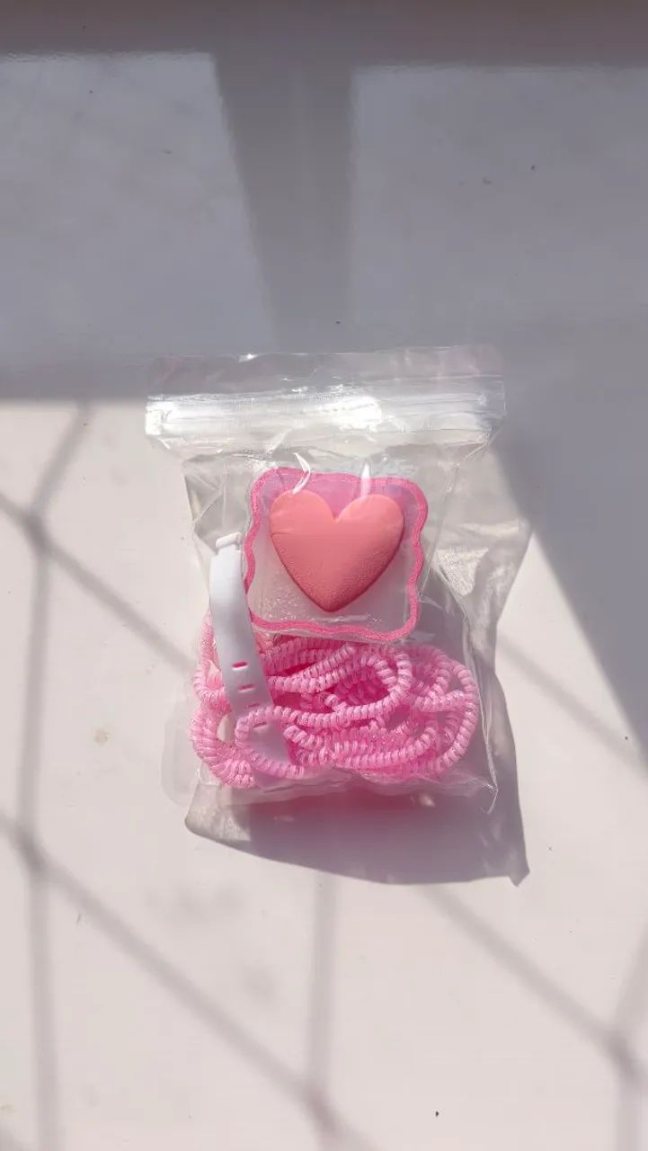 Kit proteção de carregador rosa