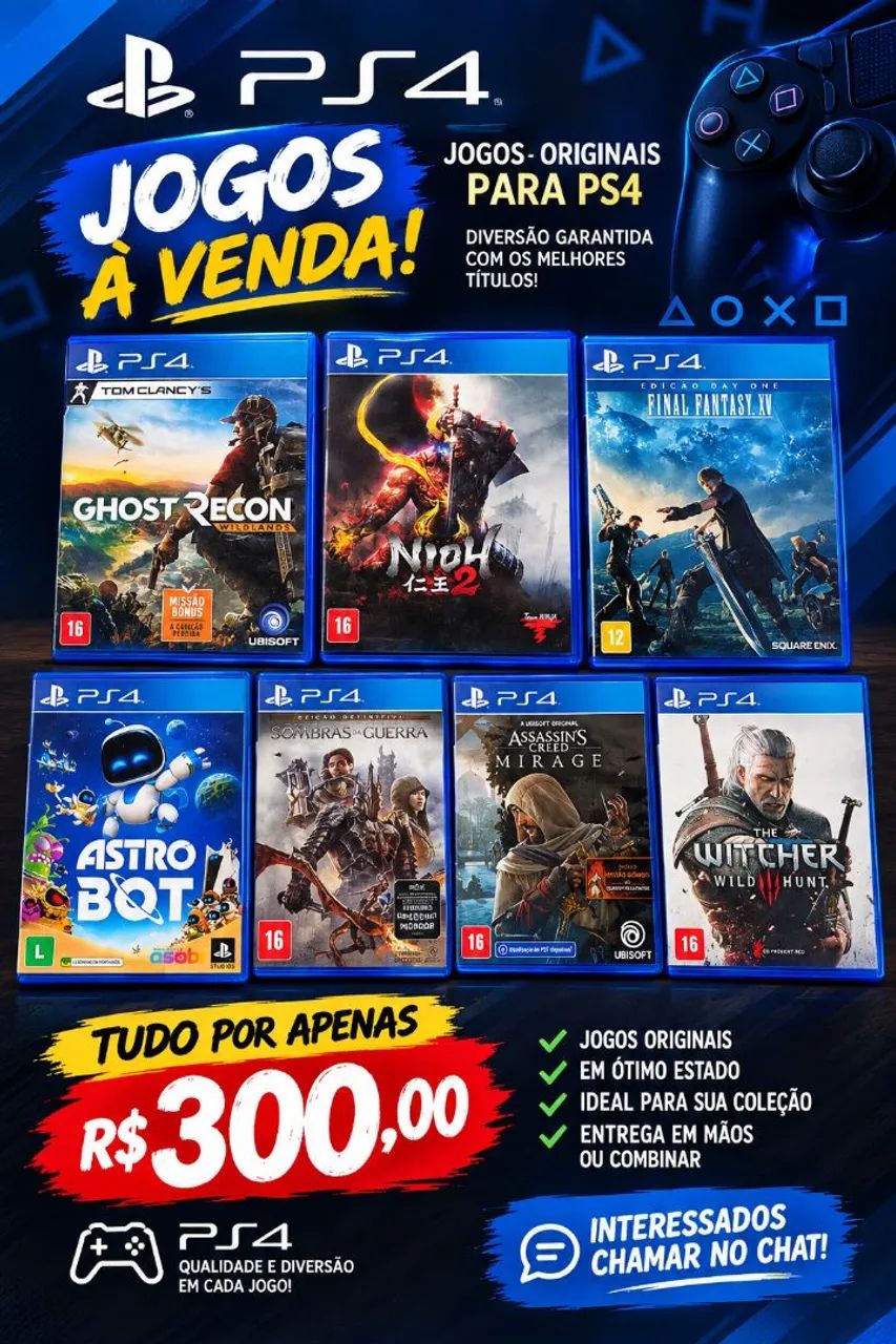 Jogos Ps4 e Ps5