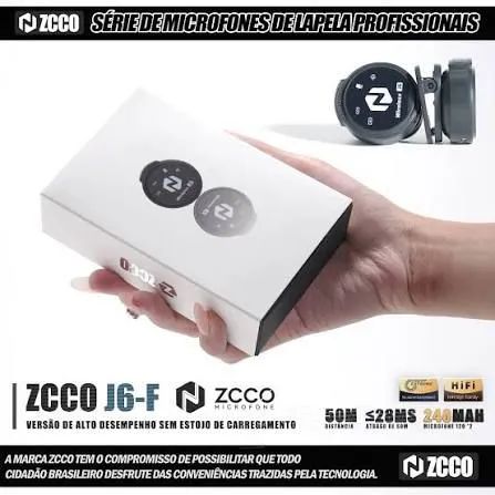 ZCCO J6-F Microfone Lapela - Foto 2
